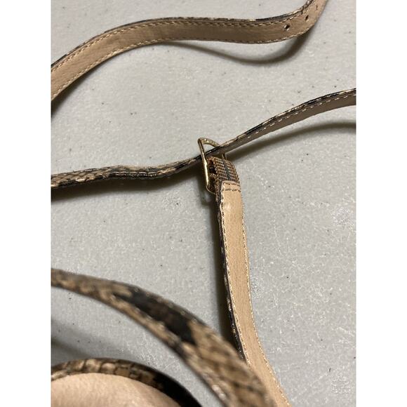 Chinese Laundry Brown Snake Skin Animal Print Pumps Low Heel Shoes 9M - Picture 3 of 7